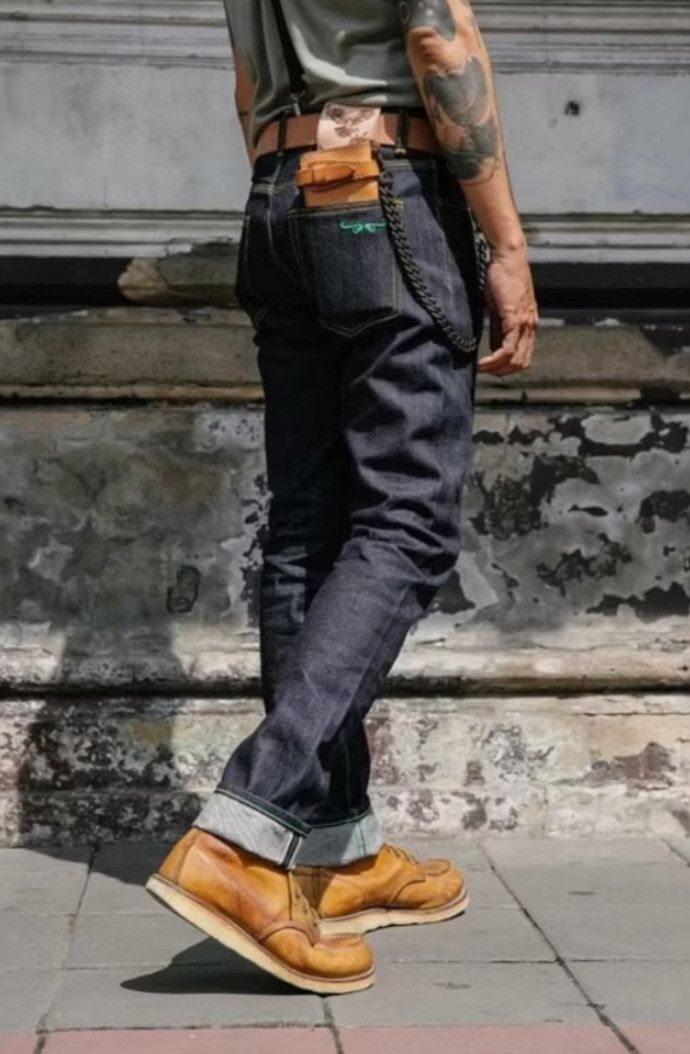 Japanese Brand 💥Khen denim 16 oz Eagle Slim fit Size US 30 / EU 46 - 1 Thumbnail