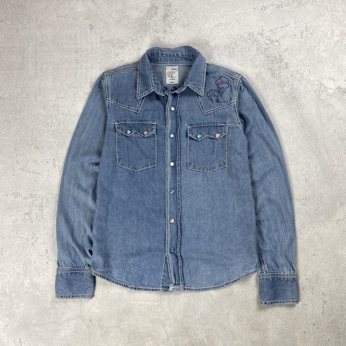 Hysteric Glamour X girl Halfman XG Tour Denim Shirt Size S / US 4 / IT 40 - 2 Thumbnail