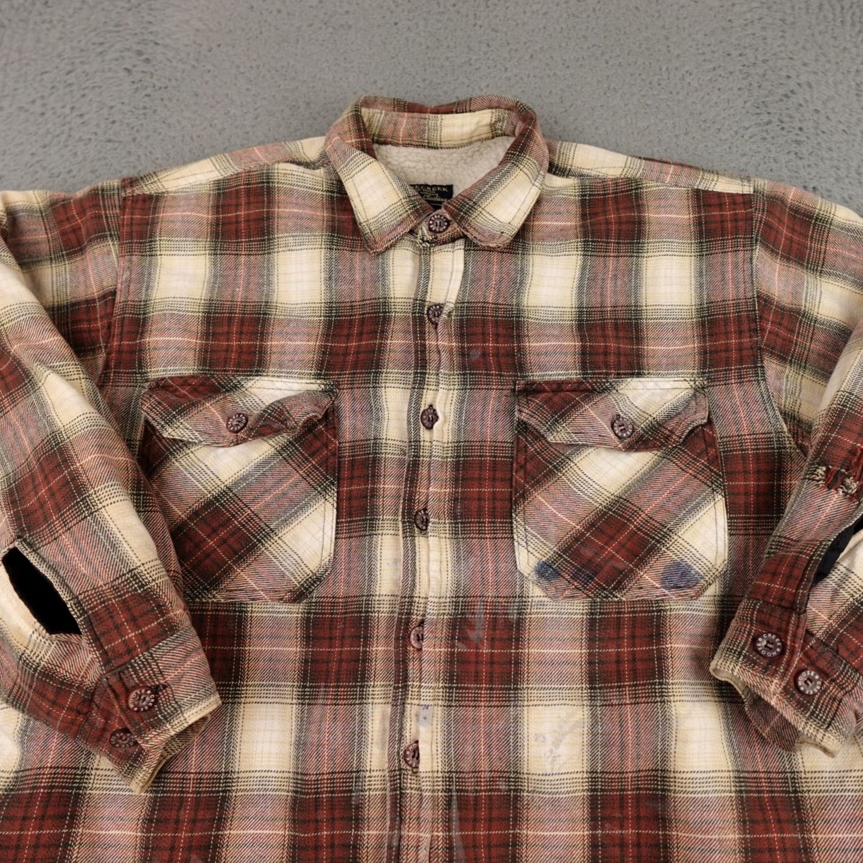 Vintage VINTAGE Moose Creek Jacket Mens L Red Plaid Flannel Lined Shacket Hiking Size US L / EU 52-54 / 3 - 3 Thumbnail