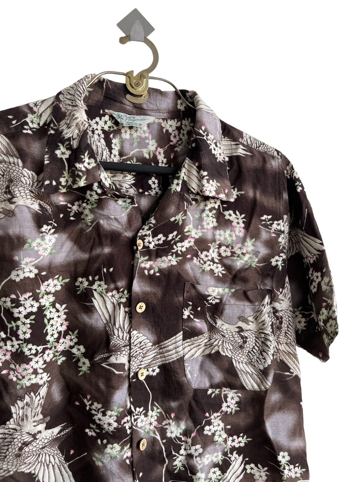 Sun Surf PROTOTYPE Japanese Crane Bird with Sakura Rayon Hawaii Shirt Size US S / EU 44-46 / 1 - 1 Thumbnail