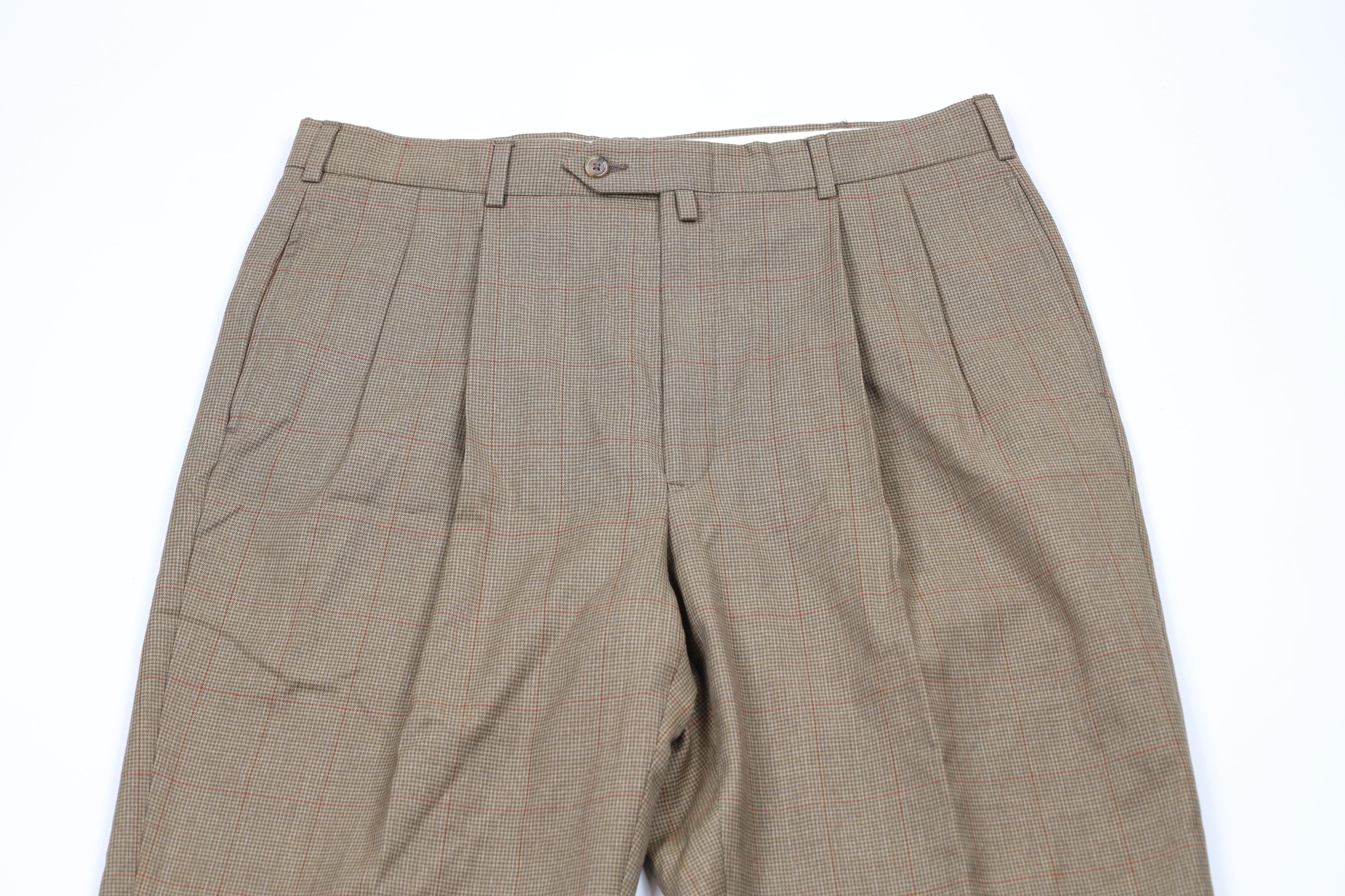 Tommy Hilfiger × Vintage Vintage 90s Tommy Hilfiger Cuffed Houndstooth Chino Pants Size US 36 / EU 52 - 2 Thumbnail