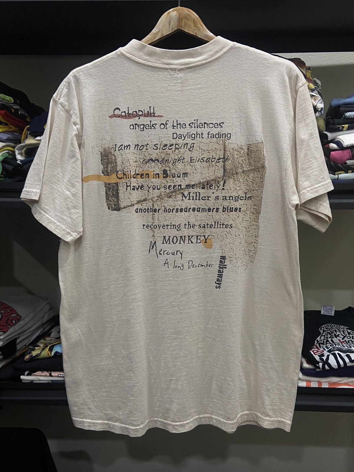 Band Tees × Vintage Vintage 1997s COUNTING CROWS Alternative Rock Tour TShirt Size US L / EU 52-54 / 3 - 8 Thumbnail