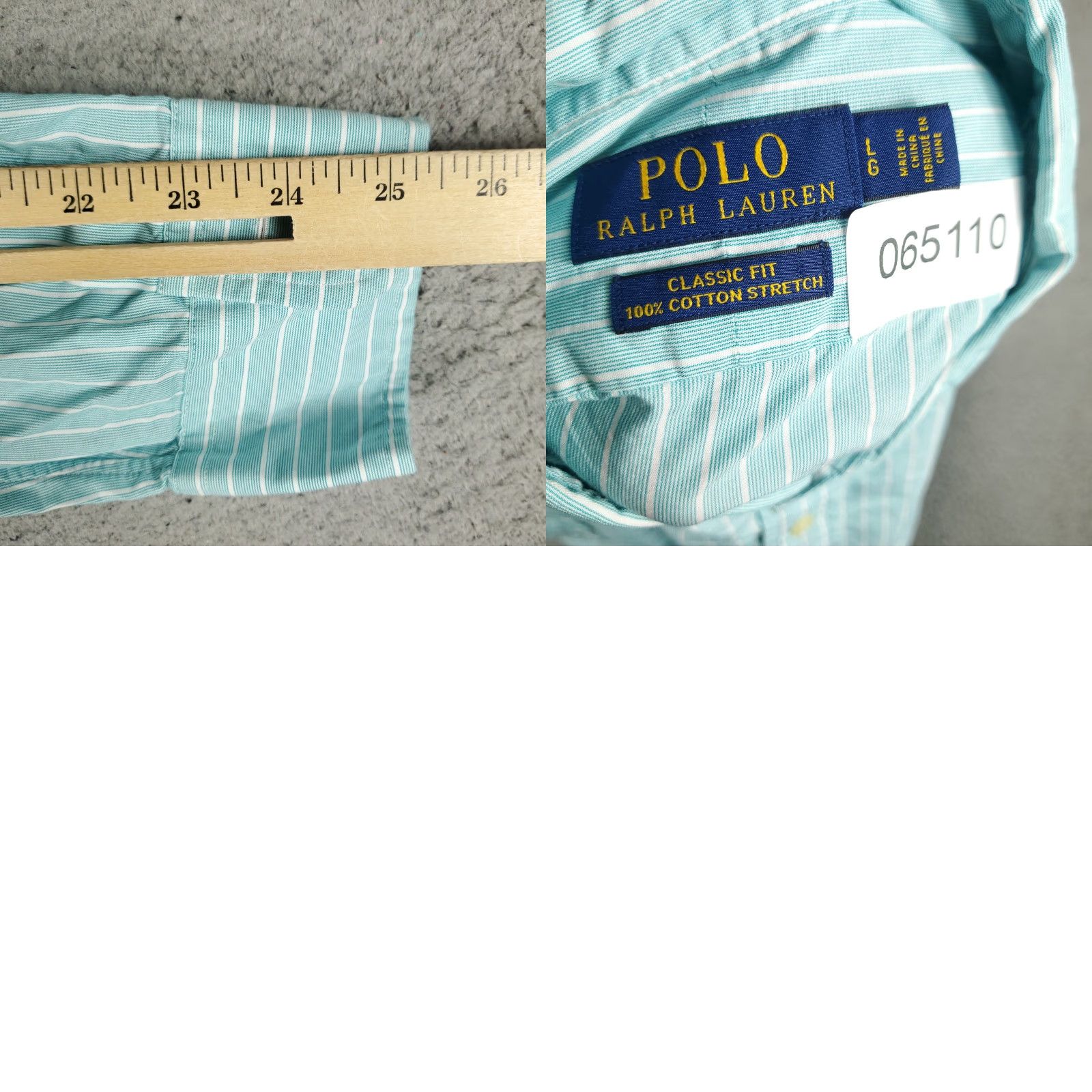 Ralph Lauren Ralph Lauren Shirt Mens Large Blue Striped Classic Fit Button Up Long Sleeve Size US L / EU 52-54 / 3 - 8 Thumbnail