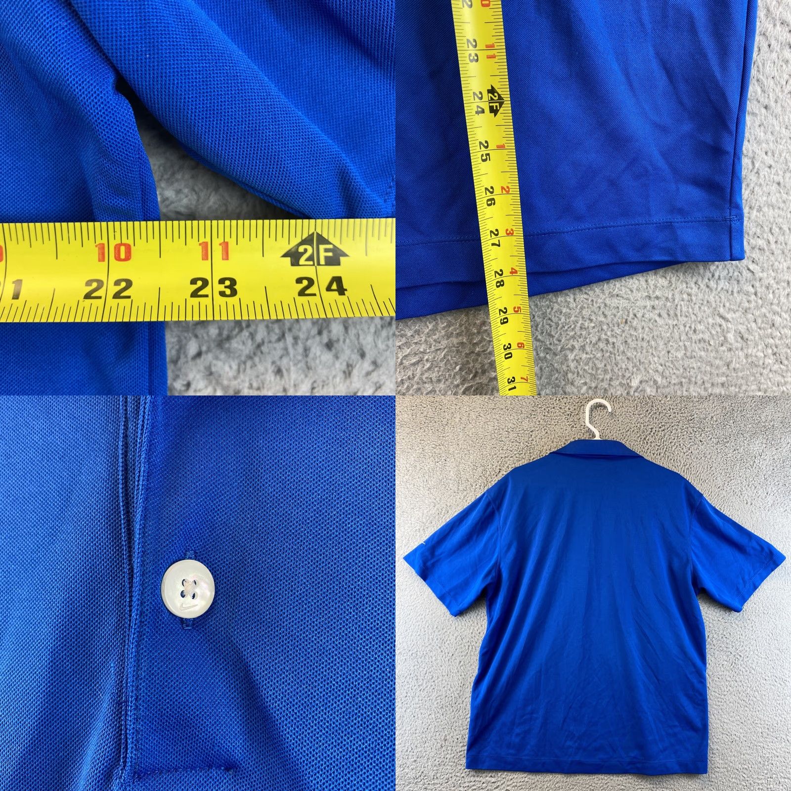 Nike Nike Dri-Fit Polo Shirt Nike Golf Men L Short Sleeve Performance Blue Logo Polo Shirt Mens Regular Size L Size US L / EU 52-54 / 3 - 8 Thumbnail