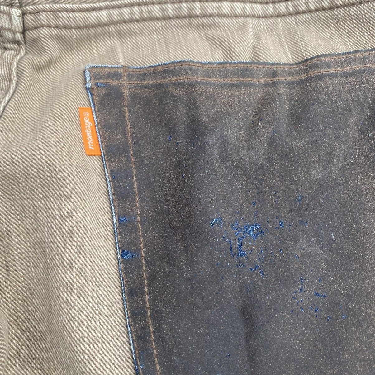 Japanese Brand Repaired Peace MONTAGE Jeans KAPITAL STYLE Size US 33 - 13 Thumbnail