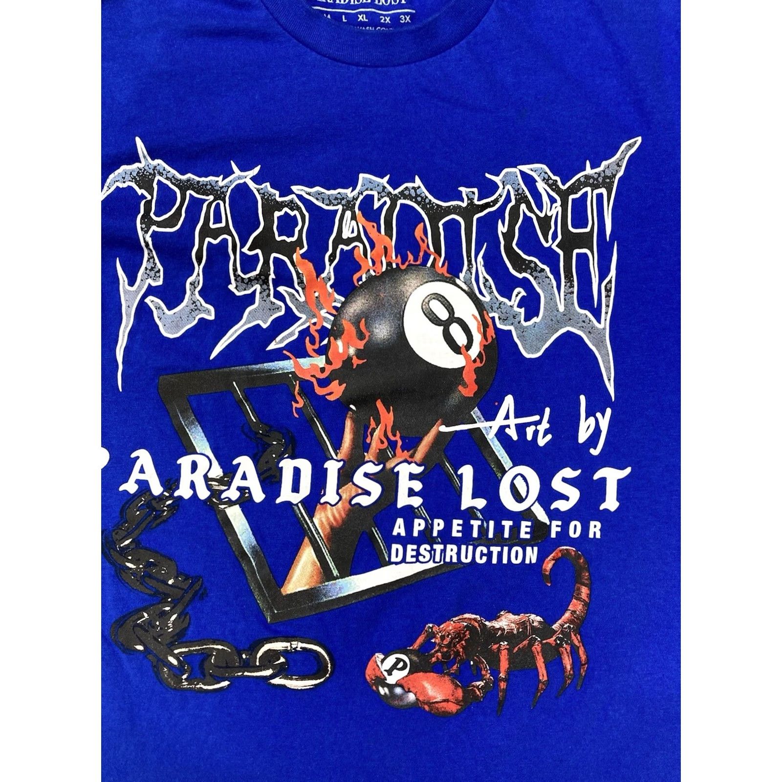 Paradise Paradise Lost T-Shirt Graphic Print Men Small Blue Shirt Size US S / EU 44-46 / 1 - 2 Thumbnail