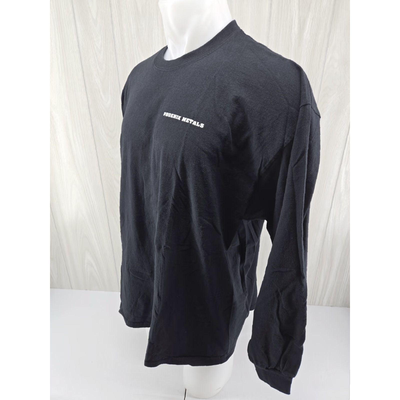 Vintage PHOENIX METALS Black Cotton Long Sleeve T-Shirt 2XL Mens Shirt Crew Neck Logo 100% Cotton Vintage? No Size US XXL / EU 58 / 5 - 5 Thumbnail
