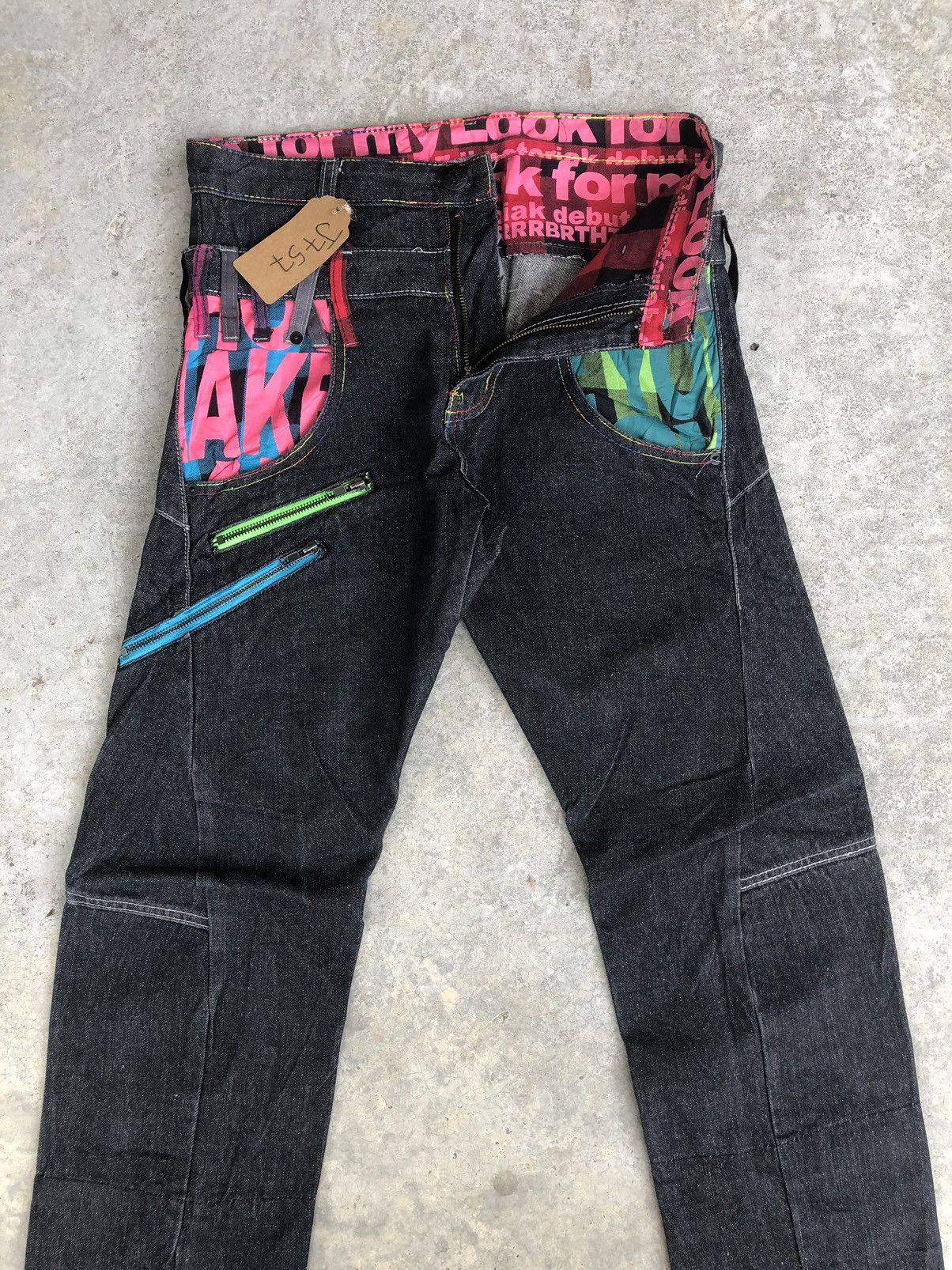 Hysteric Glamour Japanese Breathmint Double Waist Distressed Jeans Size US 30 / EU 46 - 3 Thumbnail