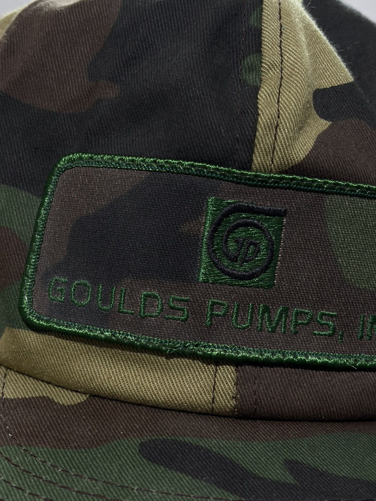 Vintage Vintage K-Products Goulds Pumps Inc. Camo Snapback Hat Size ONE SIZE - 2 Thumbnail