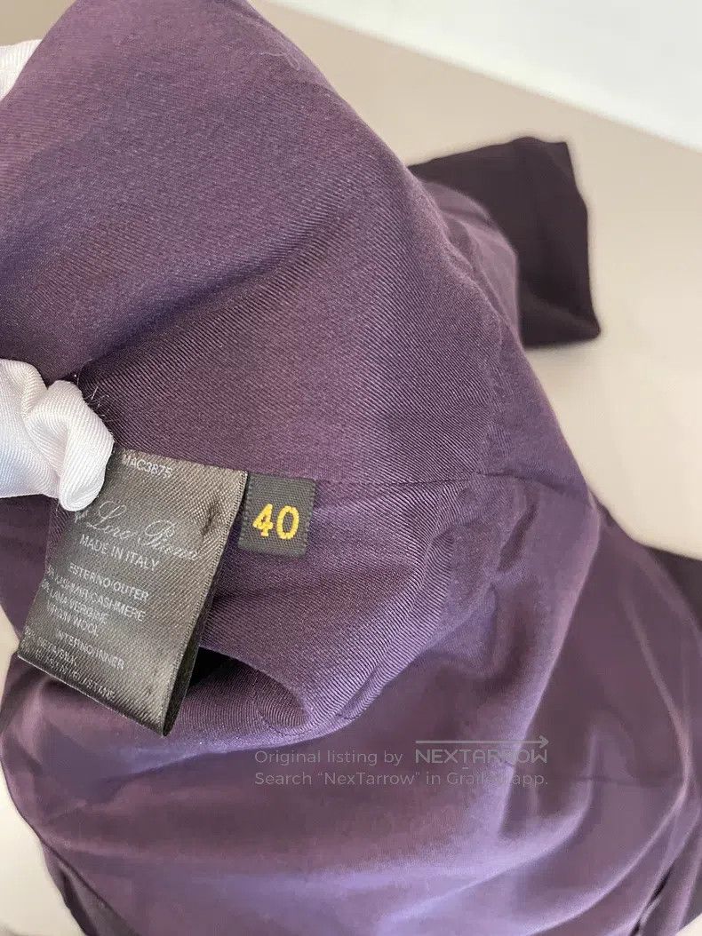 Loro Piana Loro Piana Claret Purple Cashmere and Wool Dress Size XS / US 0-2 / IT 36-38 - 7 Thumbnail