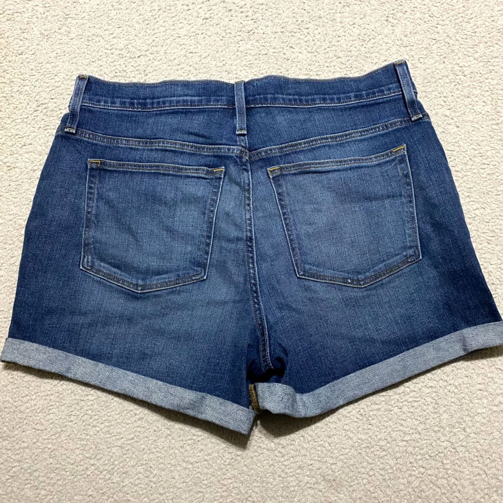 J.Crew J. Crew Jean Shorts Womens 33 Blue Denim Cut Off High Rise Inseam 4" NWT New Size 24" / US 00 / IT 34 - 2 Thumbnail