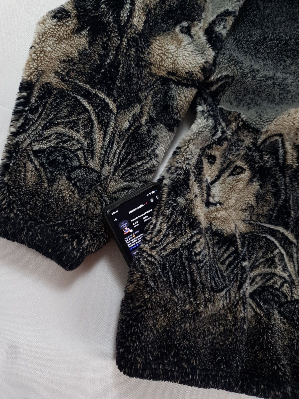 Vintage Cobblestone Canyon Made In USA Wolf Full Zip Fleece Jacket L Size US L / EU 52-54 / 3 - 4 Thumbnail