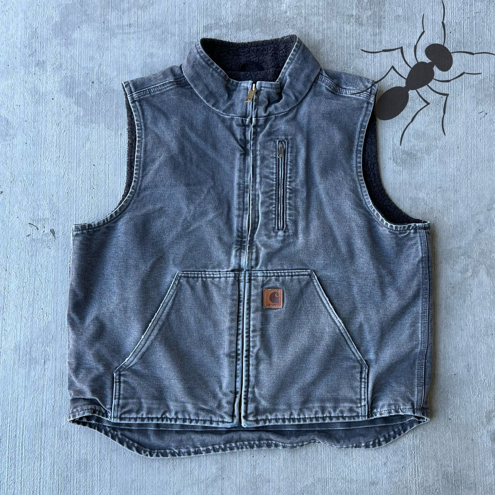Carhartt × Vintage Carhartt V33 GVL gray work wear vest Size US XXL / EU 58 / 5 - 1 Thumbnail