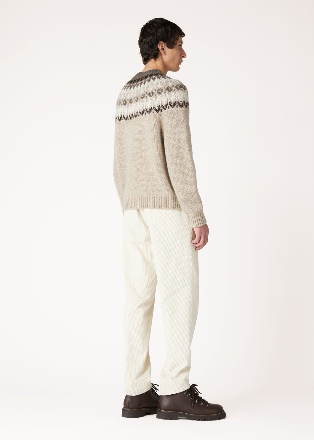Loro Piana o1w1db10725 FAO5136 Alpe Pile Crewneck Sweater in Multi Size US XL / EU 56 / 4 - 4 Thumbnail