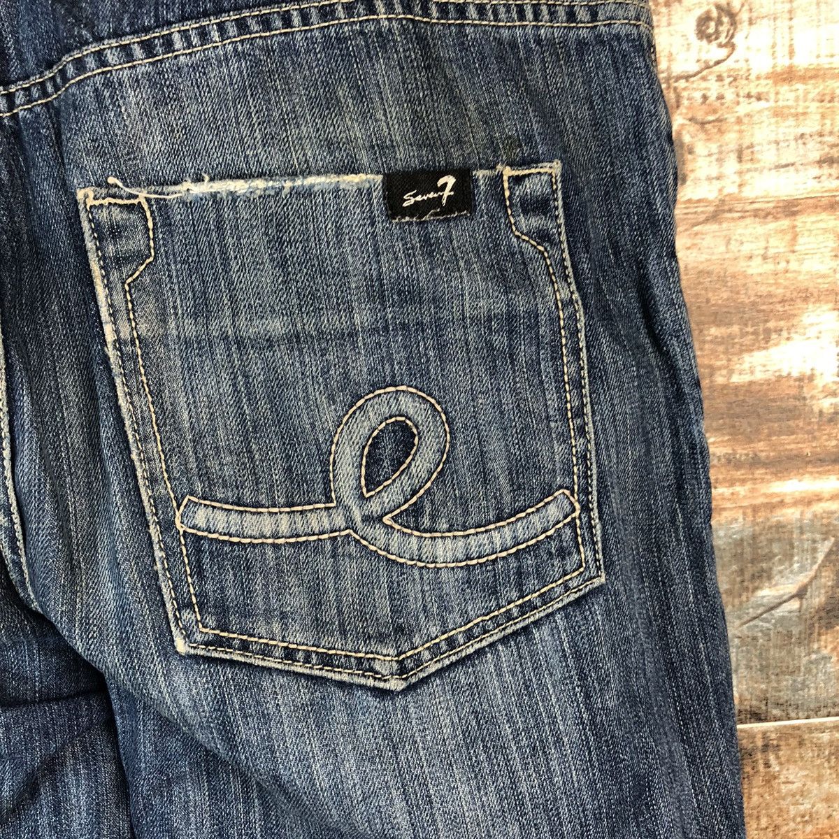 Seven 7 DL Seven 7 Blue Distressed Denim Pants #C204 Size US 32 / EU 48 - 17 Thumbnail
