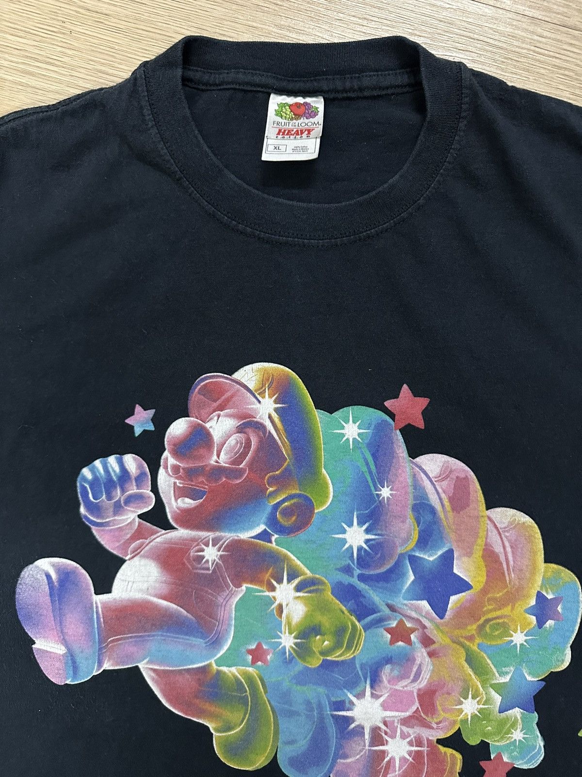 Nintendo × Vintage Rare Vintage 2008 Nintendo Mario Super Galaxy Rainbow Tee Size US XL / EU 56 / 4 - 3 Thumbnail