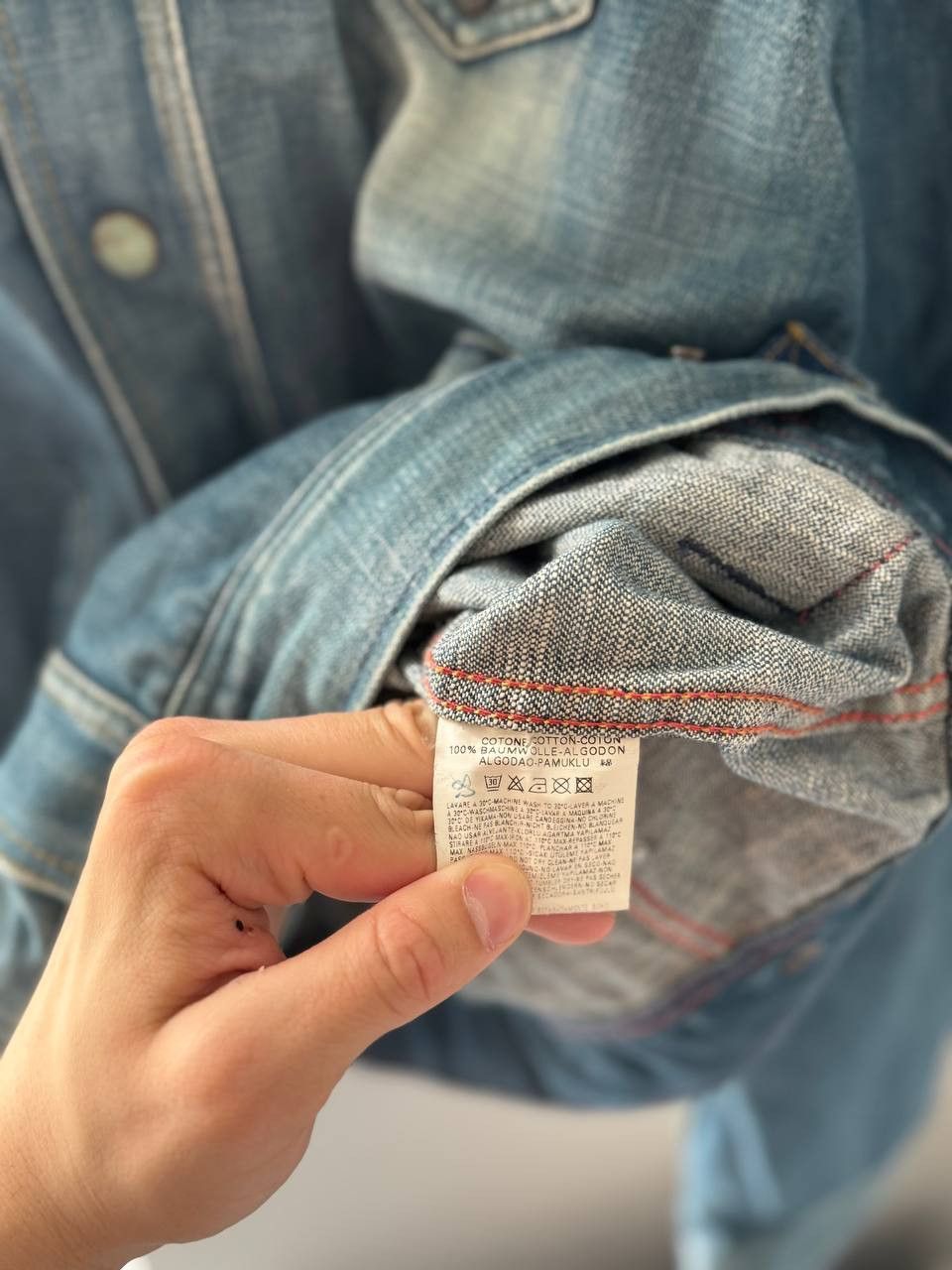 90s-00s “DIESEL” faded 101-J type denim jacket パンドラ期