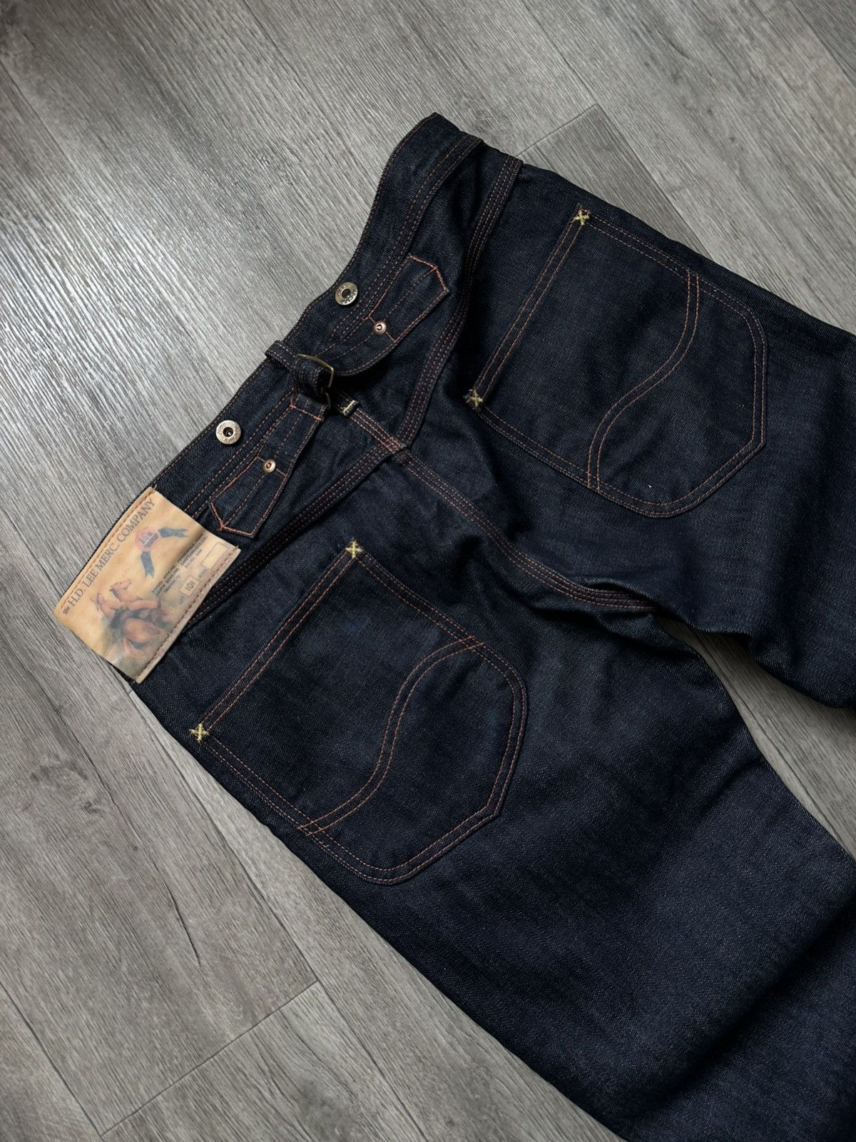 Lee × Vintage 🫧LEE COWBOY Denim Pants Workwear Size US 32 / EU 48 - 4 Thumbnail