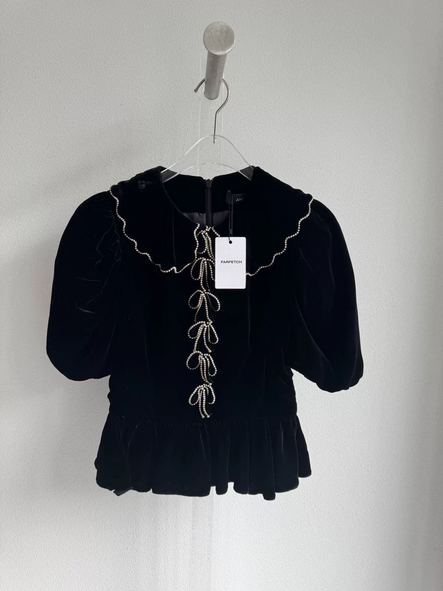 Anouki Black Velvet Top