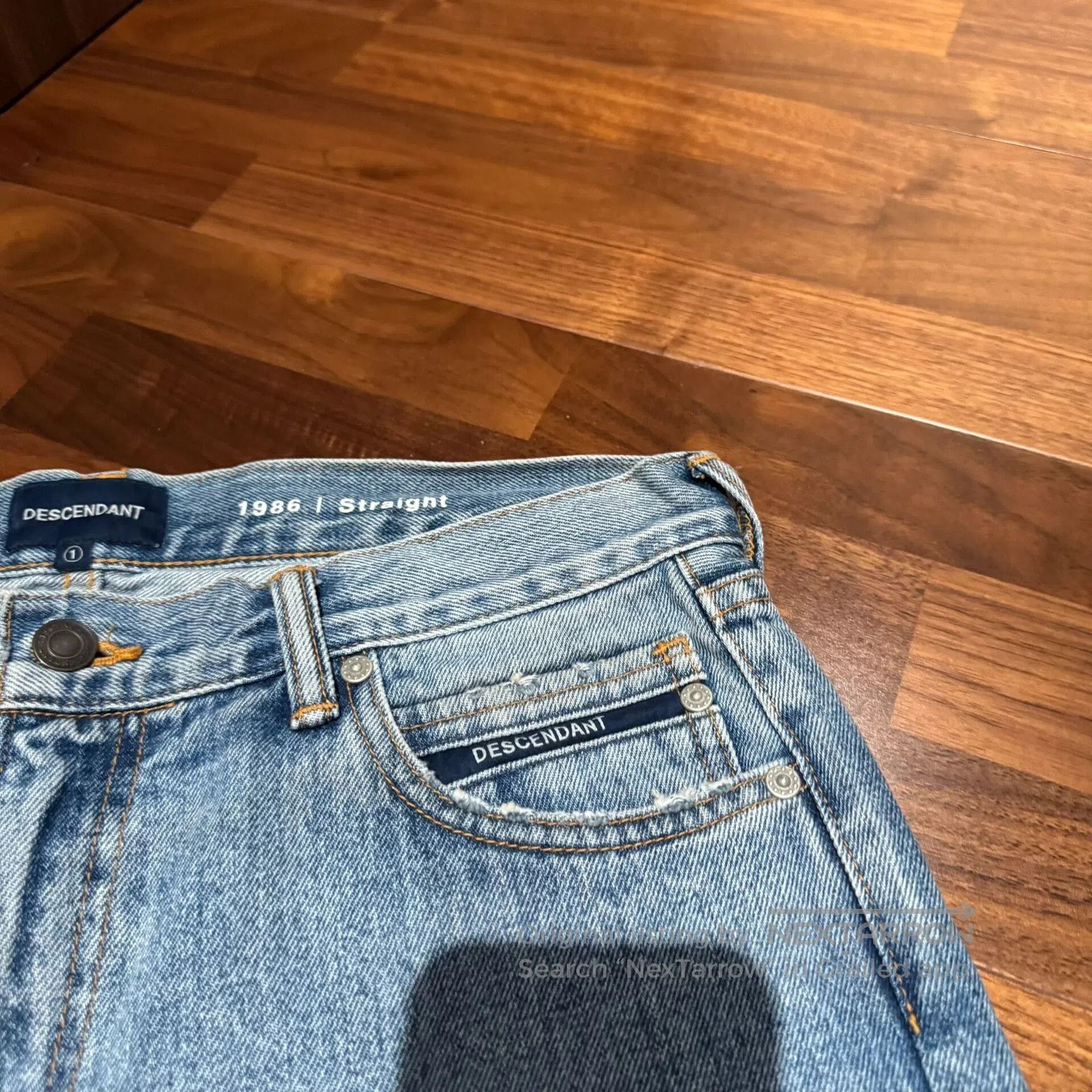 Descendant DESCENDANT 1986 Straight Blue Denim Jeans. Size US 28 / EU 44 - 5 Thumbnail