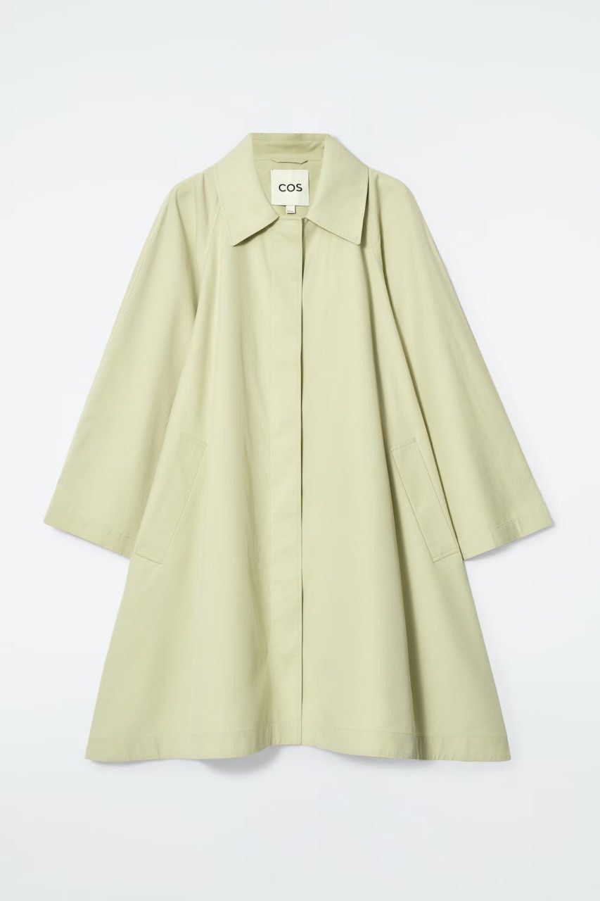 Cos Cos oversized voluminous car coat Light Green Trench Jacket Size M / US 6-8 / IT 42-44 - 5 Thumbnail