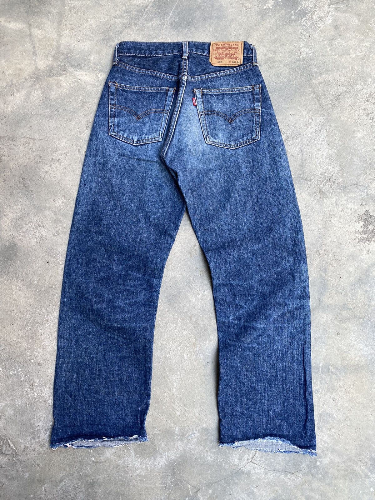 Levis 502 raw hotsell