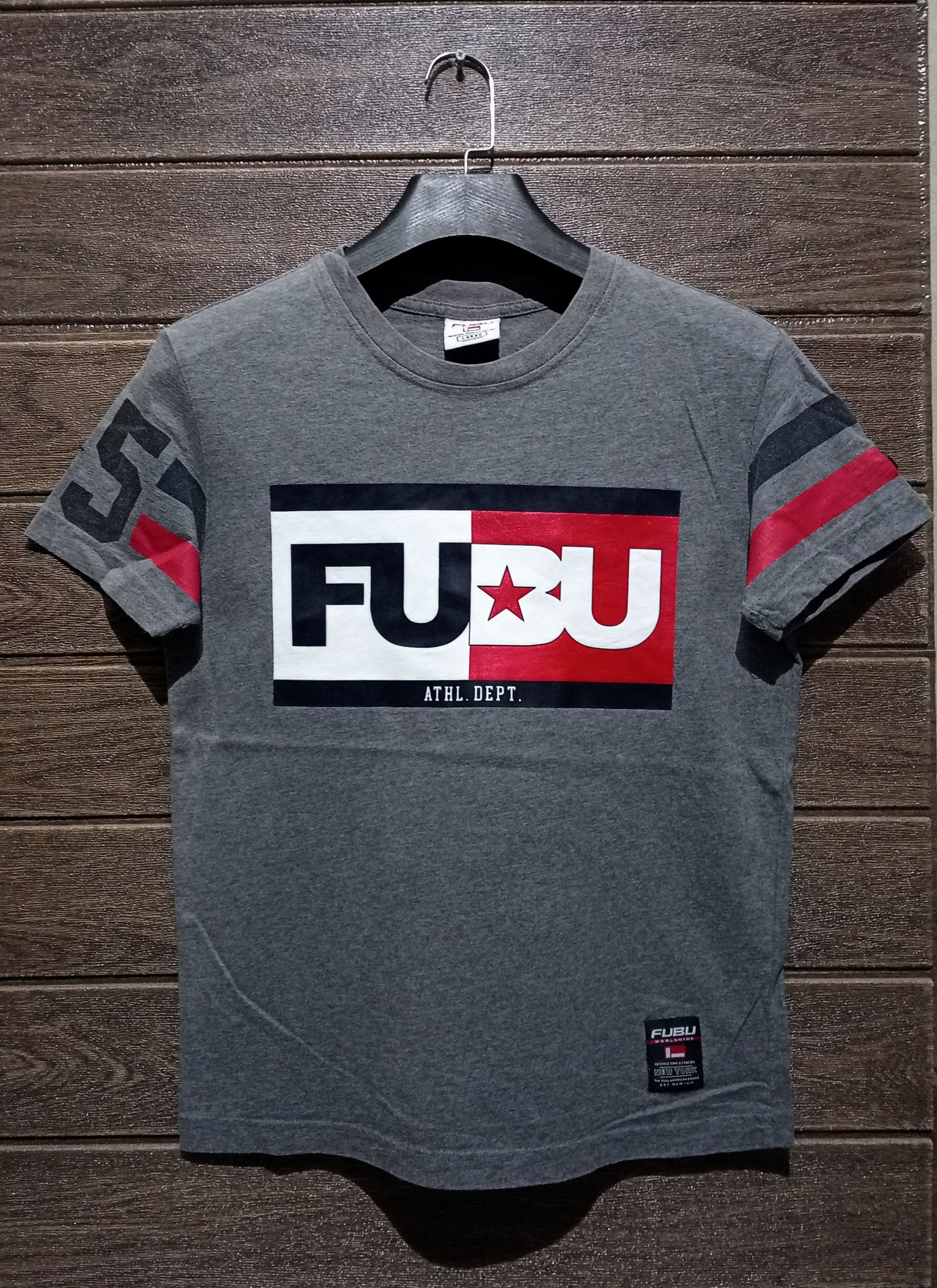 Fubu Vintage Fubu Athl. Dept. Tee Size US S / EU 44-46 / 1 - 1 Thumbnail