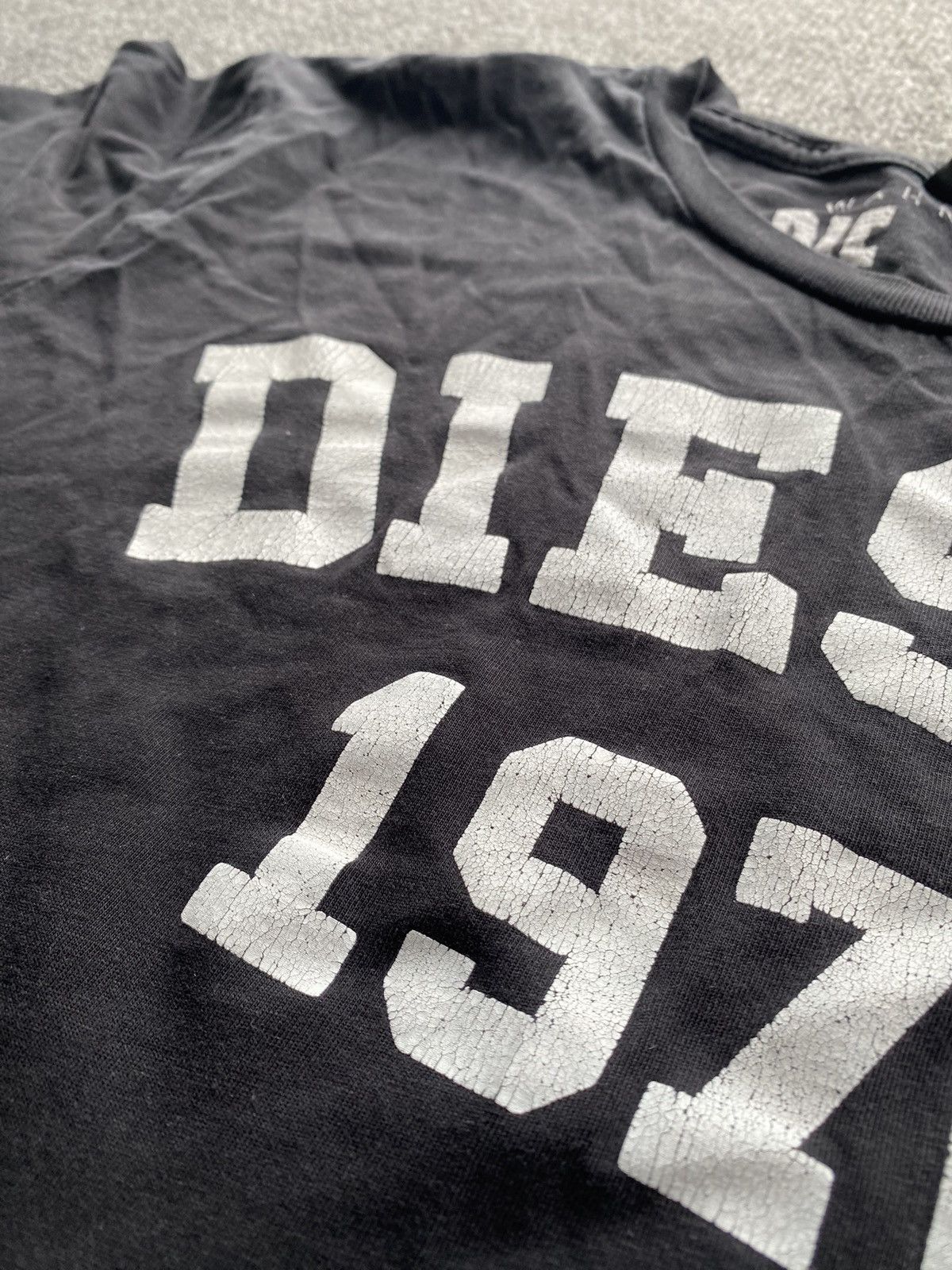 Diesel 🔥Opium Punk Diesel Logo Black sexy y2k tee wom rock emo goth Size XL / US 12-14 / IT 48-50 - 2 Thumbnail