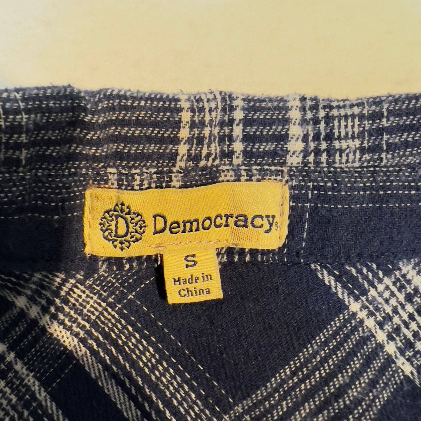 Other Democracy Button Shirt Woman Small Tunic Pockets Fringed Hem Size S / US 4 / IT 40 - 2 Thumbnail
