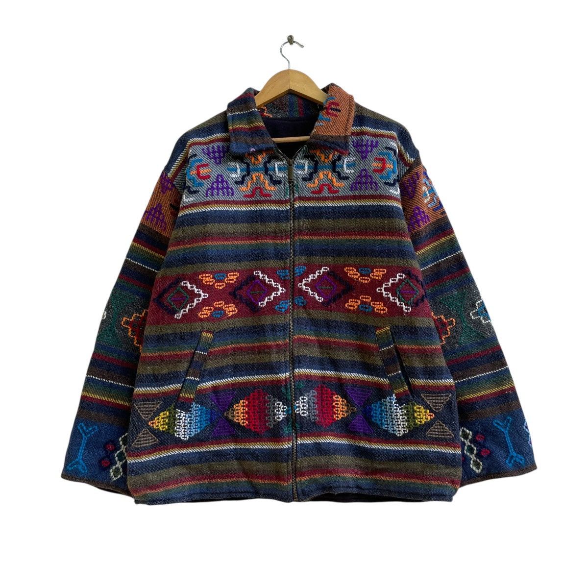 Other 💥Vintage Art Knit Zipper Up Jacket Size US M / EU 48-50 / 2 - 1 Thumbnail