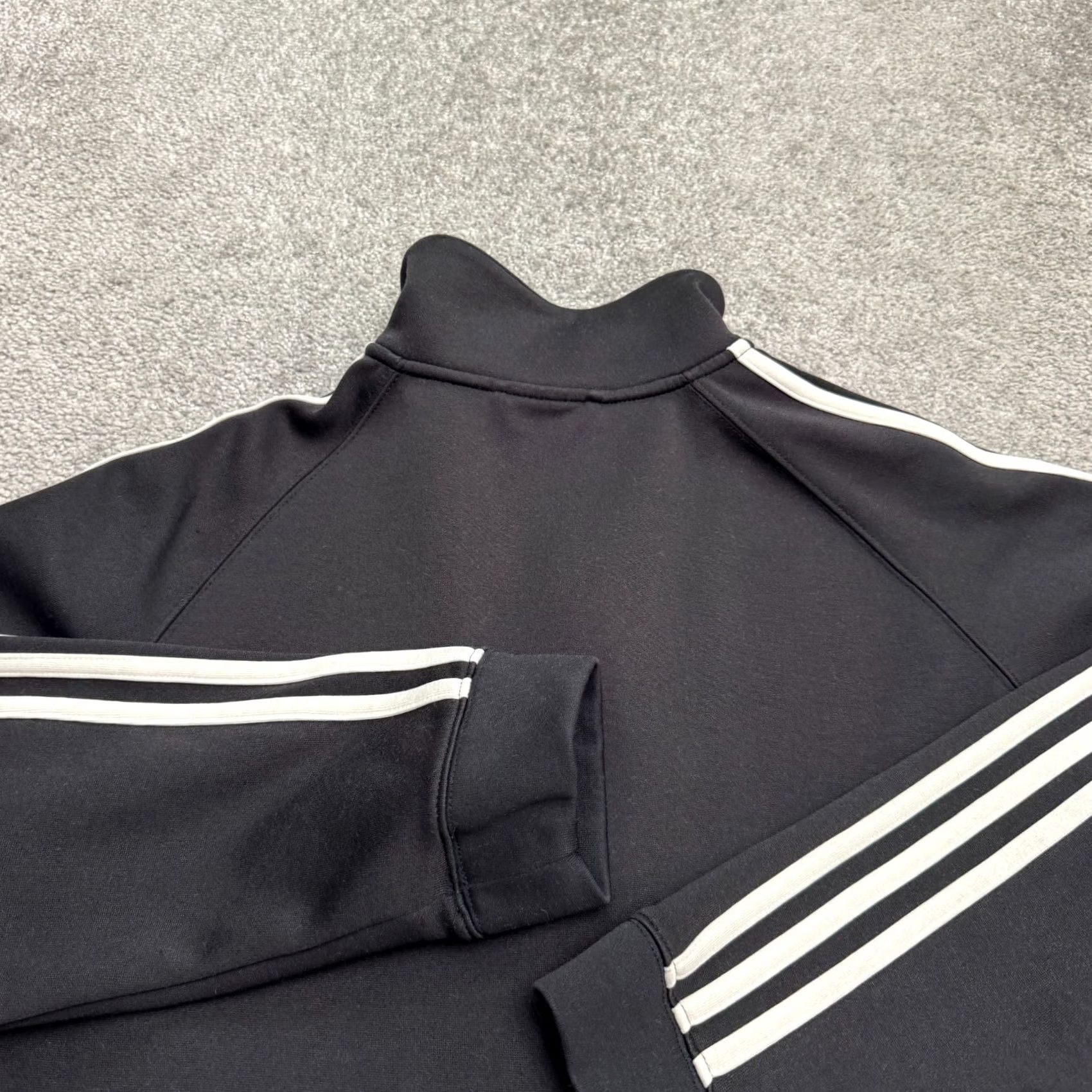 Adidas VINTAGE adidas Track Jacket Mens XL Black White Full Zip Active Size US XL / EU 56 / 4 - 4 Thumbnail