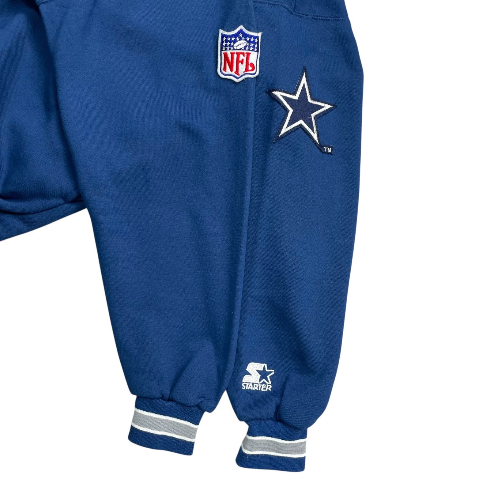 NFL DEADSTOCK VTG 90s DALLAS COWBOYS STARTER HOODIE SCRIPT LOGO Size US M / EU 48-50 / 2 - 4 Thumbnail