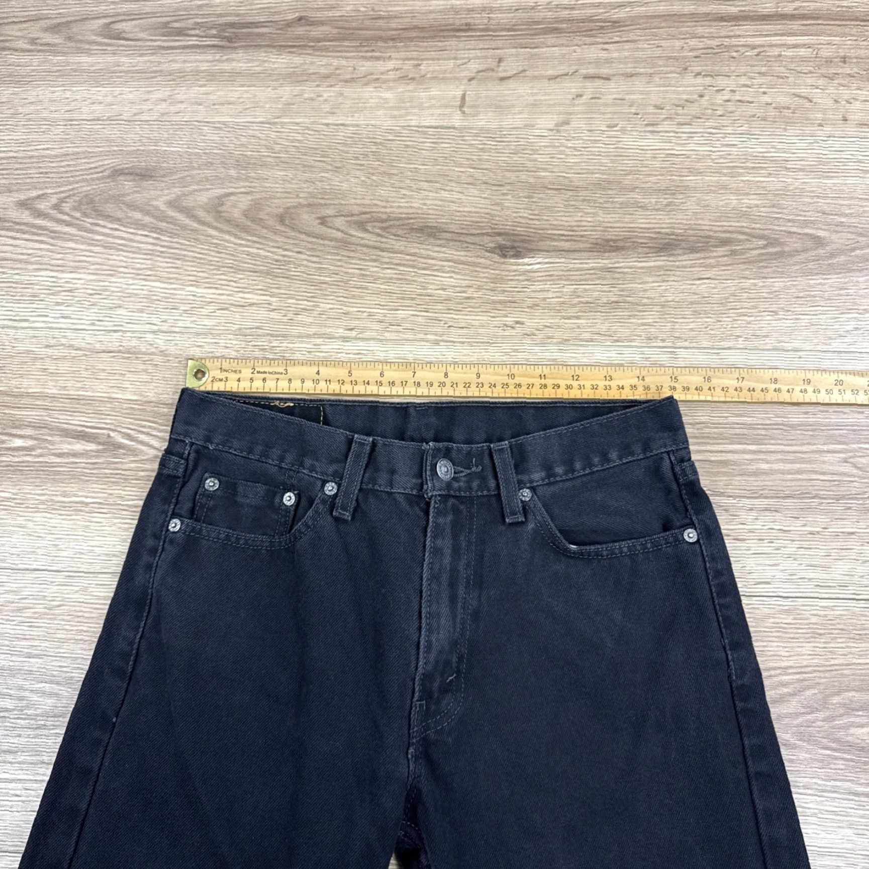 Levi's VINTAGE Levi's 505 Jeans Men’s 30x32 Denim Cotton Straight Inseam 32 Black Mens Size US 30 / EU 46 - 3 Thumbnail