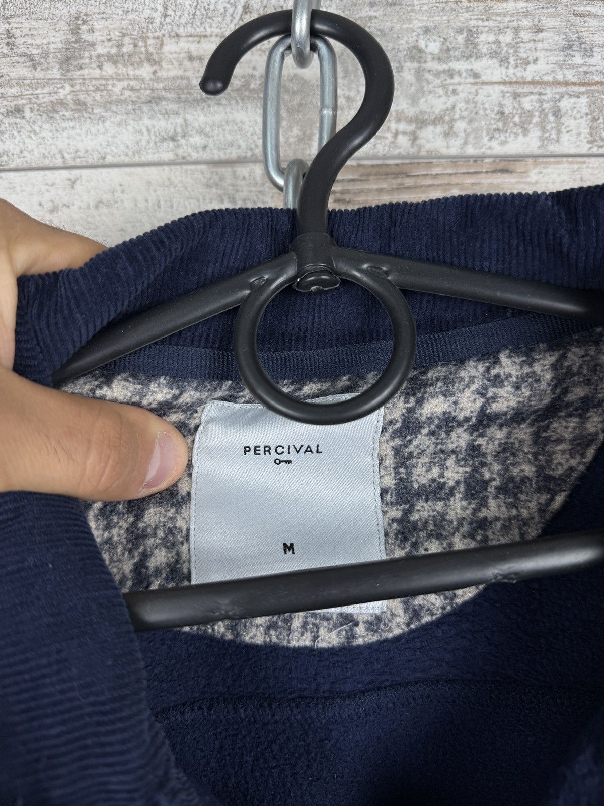 Percival Mens Vintage Percival zip sweatshirt knitted jacket navy Size US M / EU 48-50 / 2 - 5 Thumbnail