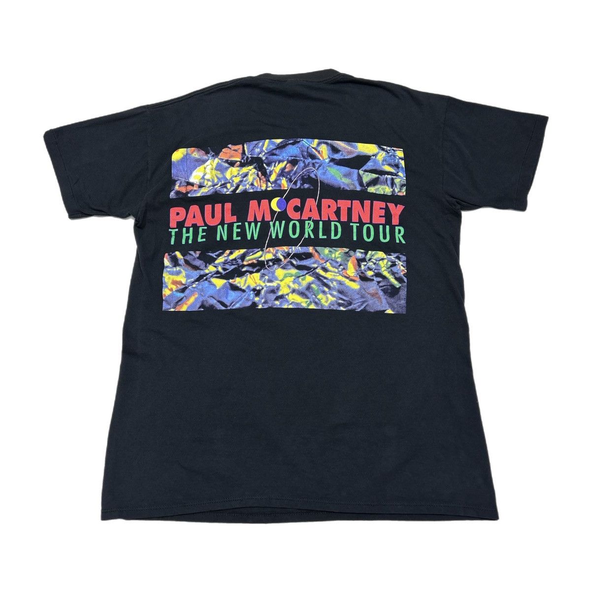 Vintage Vintage 1993 Paul McCartney The New World Tour T Shirt Size US XL / EU 56 / 4 - 2 Thumbnail