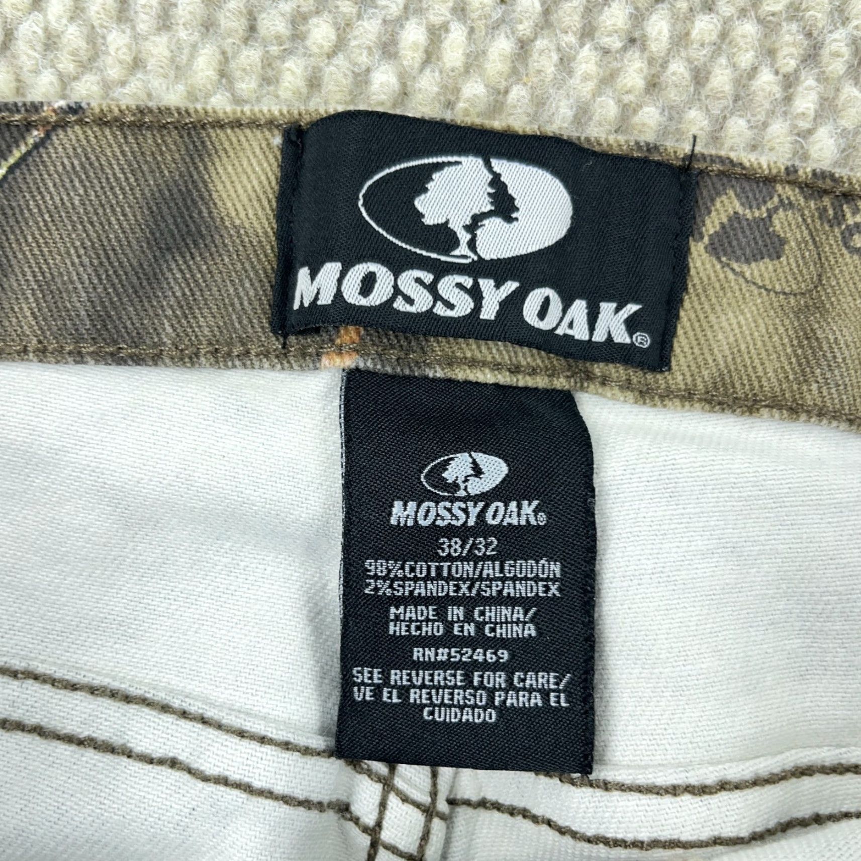 Vintage Vintage Mossy Oak Camo Jeans Men 38x32 Denim Straight Leg Pants Fall Winter Summer Spring Mens Size US 38 / EU 54 - 3 Thumbnail