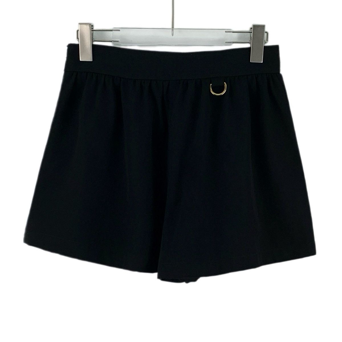 Givenchy Givenchy Black Wool Shorts With Gold Buttons K26WX Size 25" / US 0 / IT 36 - 2 Thumbnail