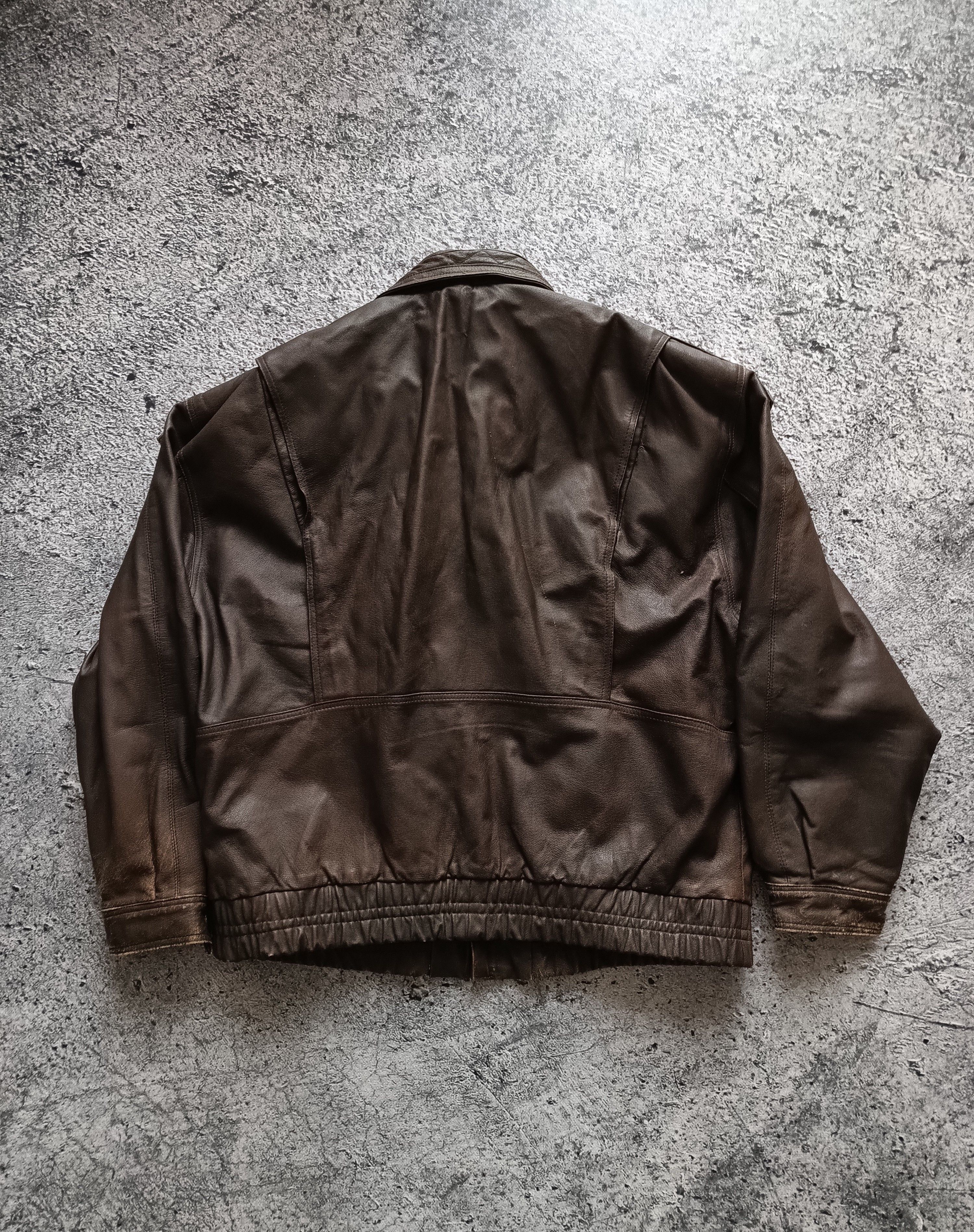 Vintage Vintage 90s Leather Jacket Premium Leather Acne Avirex Style Size US L / EU 52-54 / 3 - 7 Thumbnail