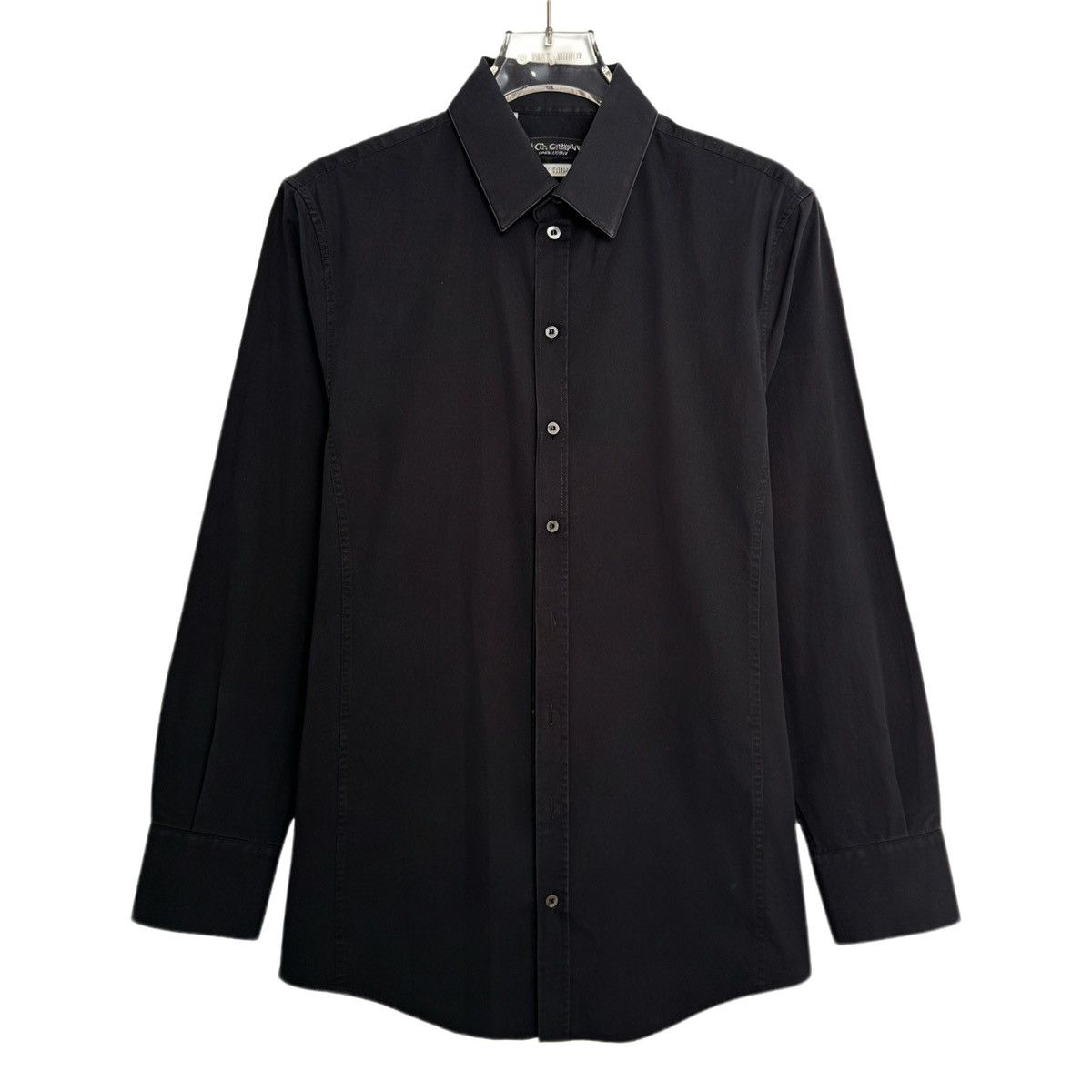 Dolce & Gabbana Dolce & Gabbana Cotton Collared Long Sleeve Shirt K26WX Size US XXS / EU 40 - 1 Thumbnail