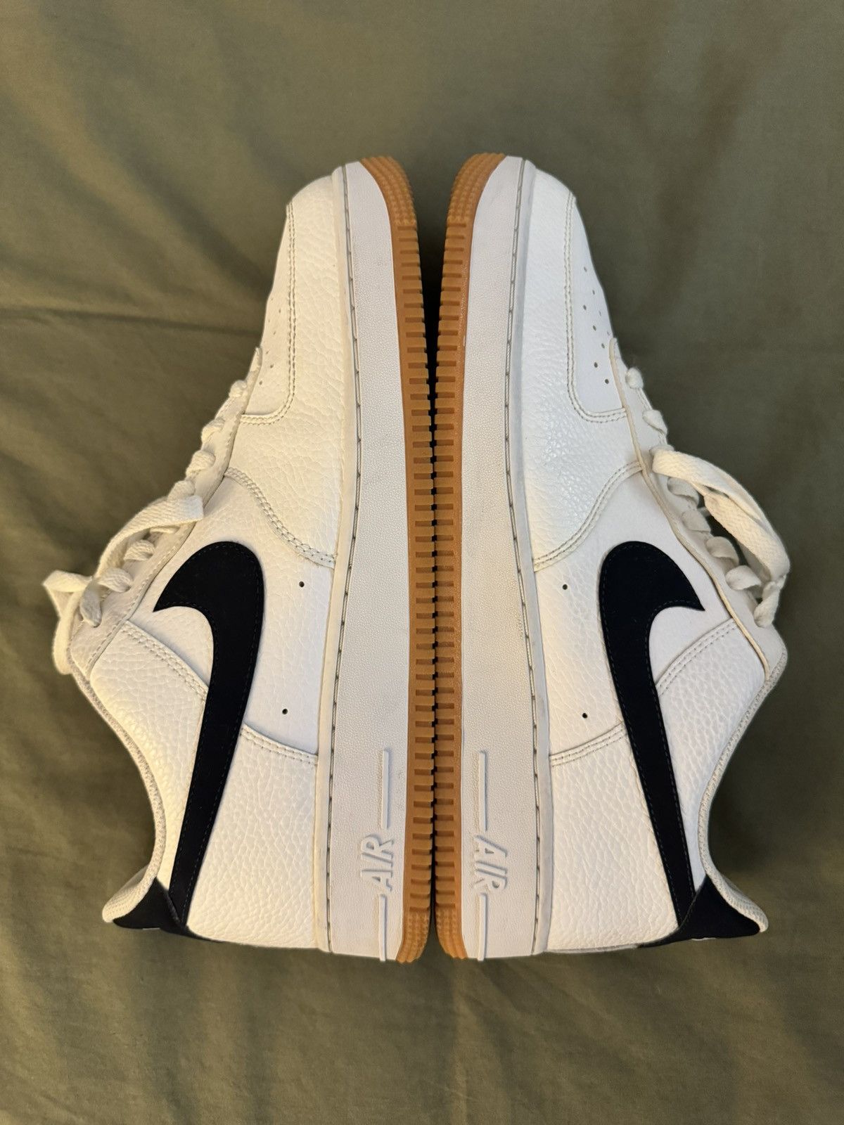 Nike Air Force 1 AF1 Low ‘07 White Obsidian Gum 11.5 Size US 11.5 / EU 44-45 - 4 Thumbnail