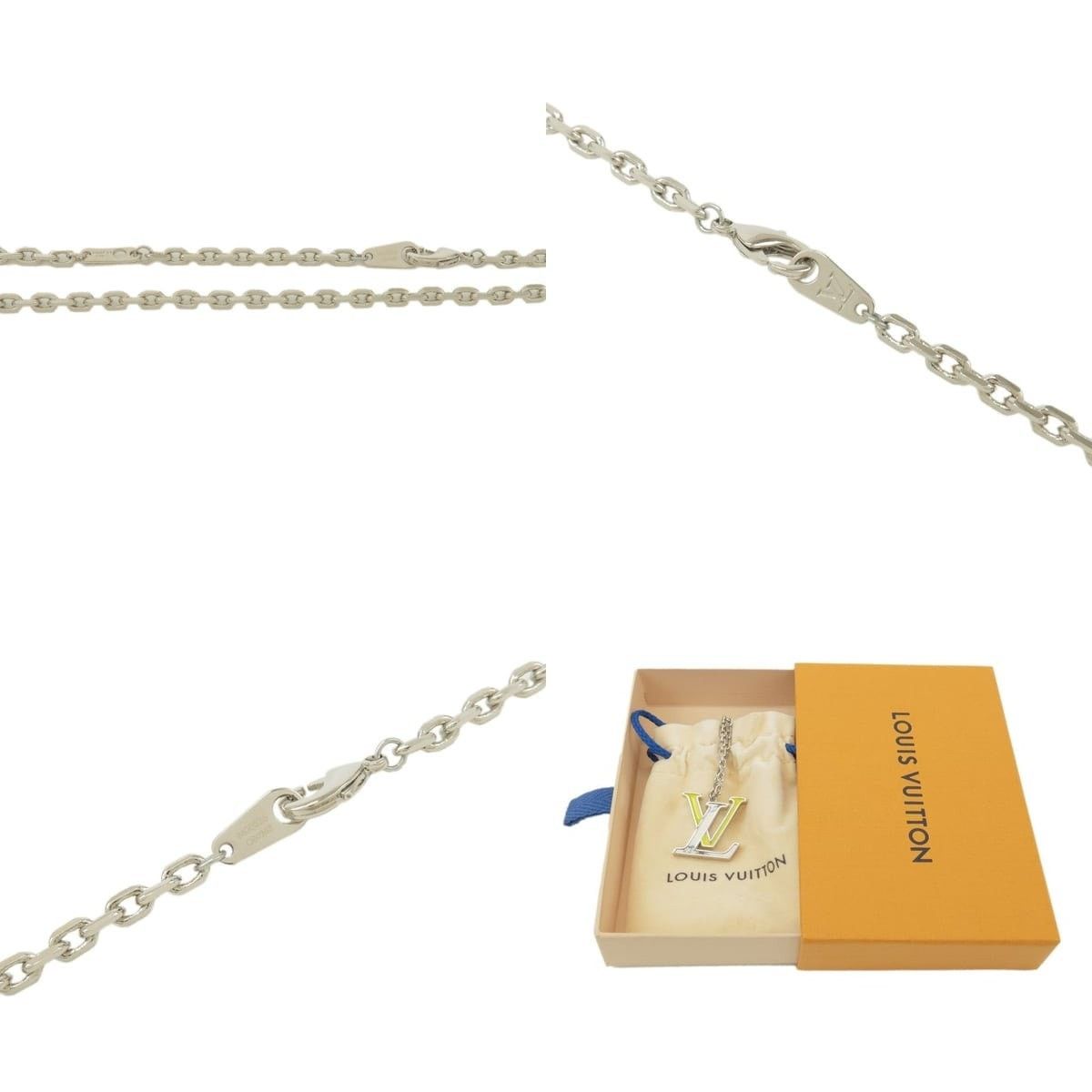 Louis Vuitton Louis Vuitton Initiales Metal Necklace Silver Size ONE SIZE - 4 Thumbnail