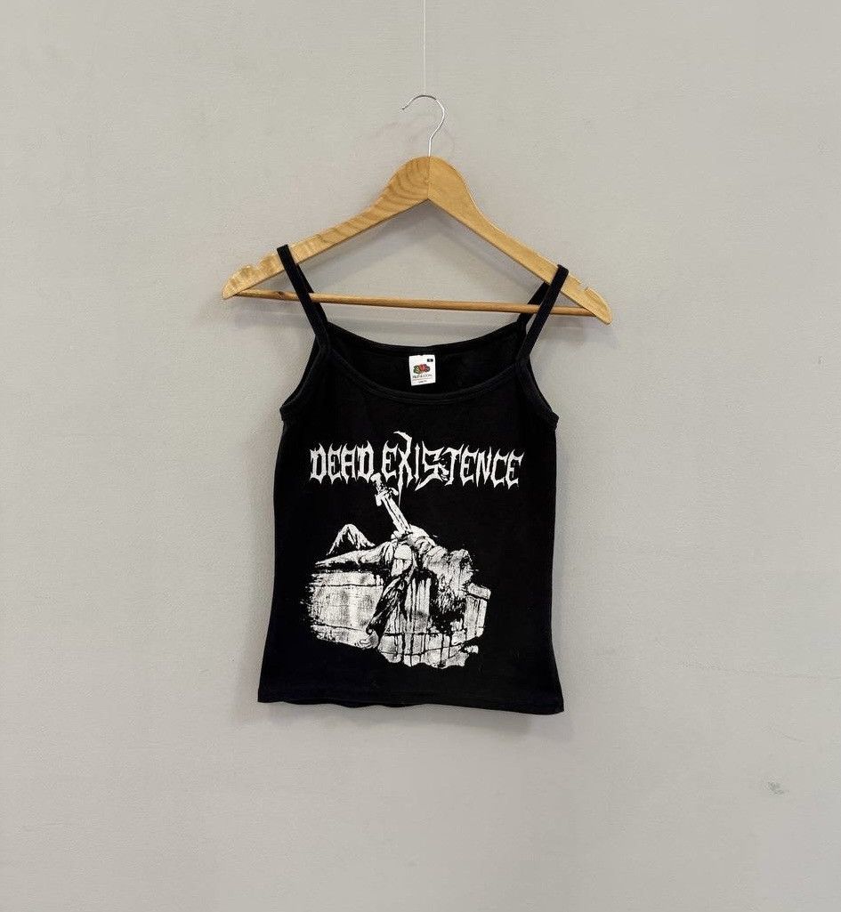 Vintage VINTAGE TANK-TOP GIRL ROCK SKULL Y2K 90s Size S / US 4 / IT 40 - 1 Thumbnail