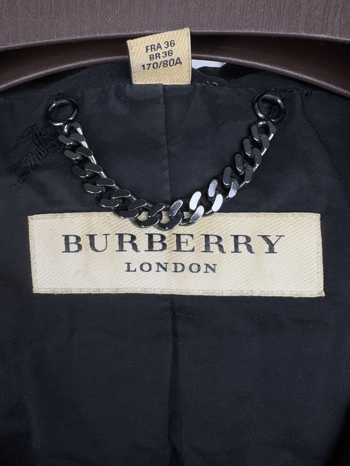 Burberry Burberry London Black Wool Single Breasted Blazer Size S / US 4 / IT 40 - 12 Thumbnail