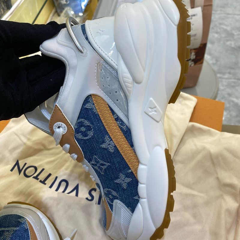 Louis Vuitton Louis Vuitton Run 55 Blue Low-Top Sneakers -2505 Size US 6 / IT 36 - 7 Thumbnail