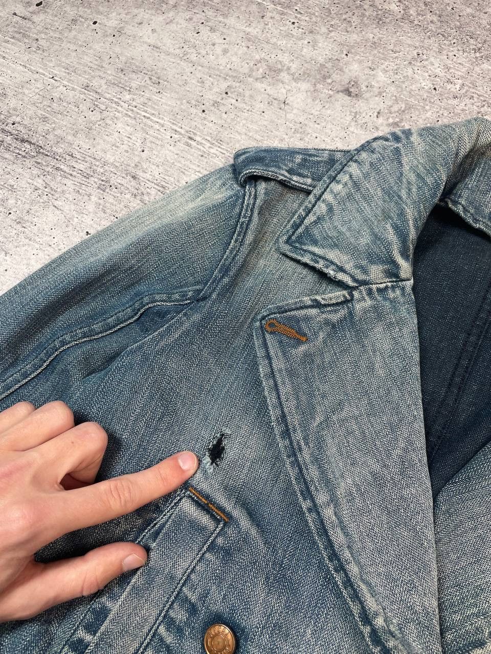 Diesel Vintage 00s Diesel Biker Denim Jacket Y2K Size S / US 4 / IT 40 - 4 Thumbnail