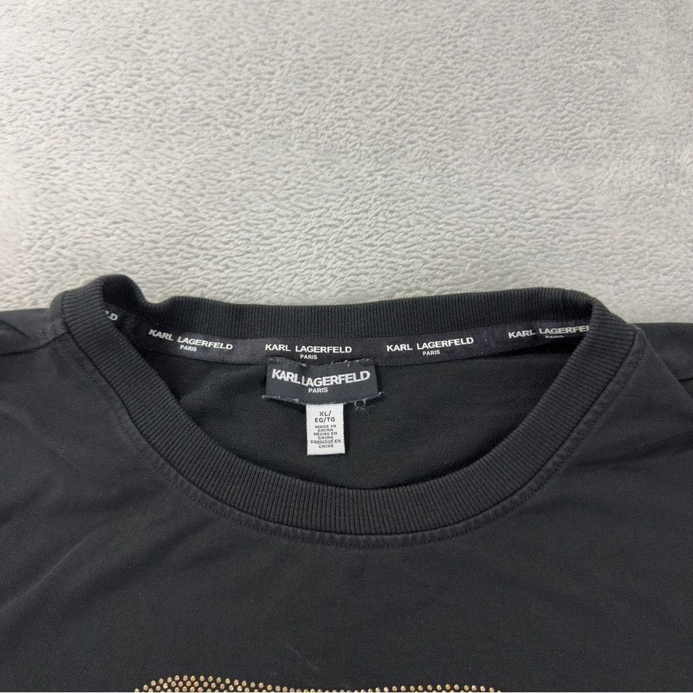 Karl Lagerfeld Karl Lagerfeld Paris Long Sleeve Black Shirt Women's Size X Size XL / US 12-14 / IT 48-50 - 4 Thumbnail
