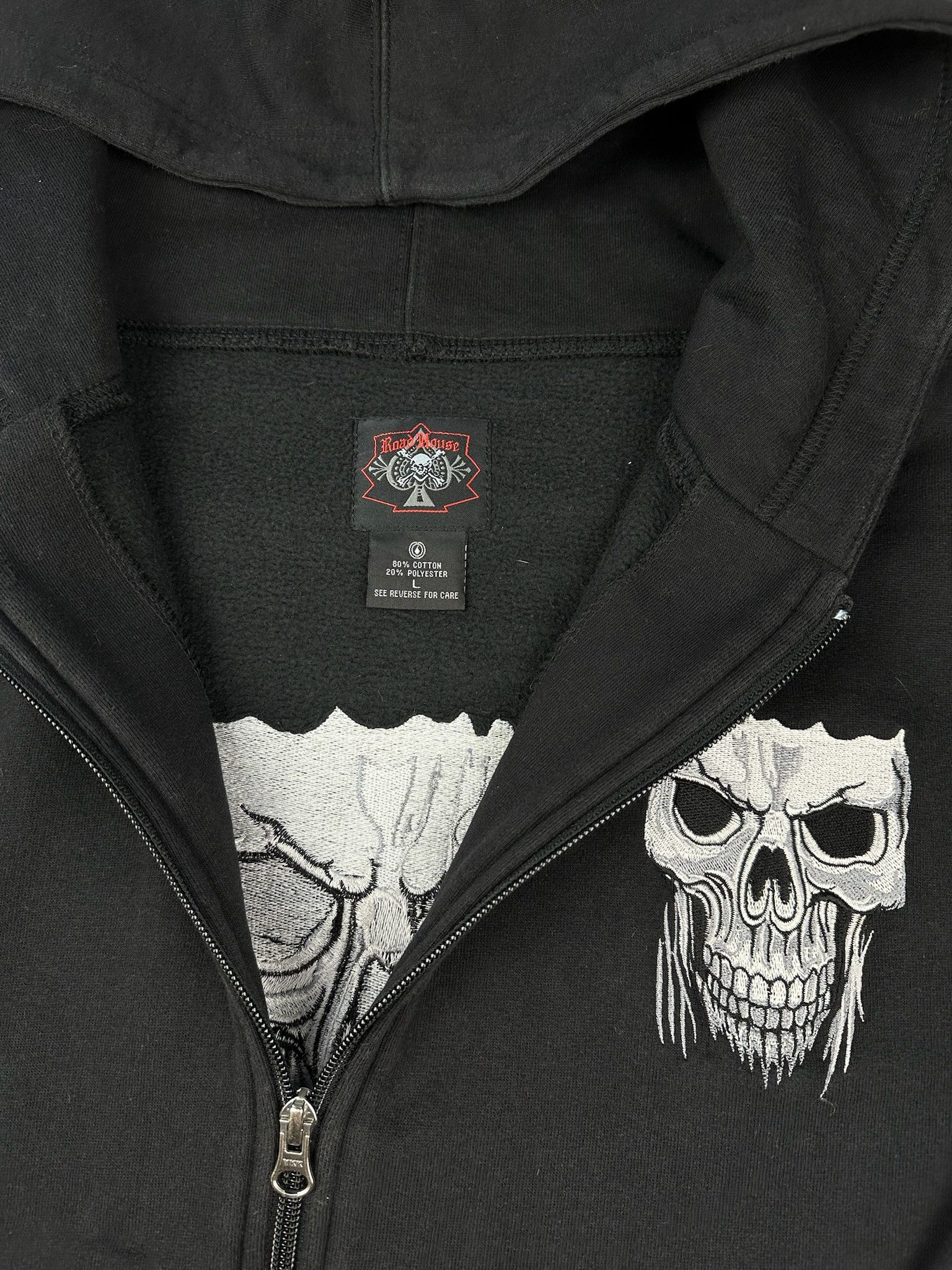 Vintage Road House vintage hoodie skull flame Size US L / EU 52-54 / 3 - 6 Thumbnail