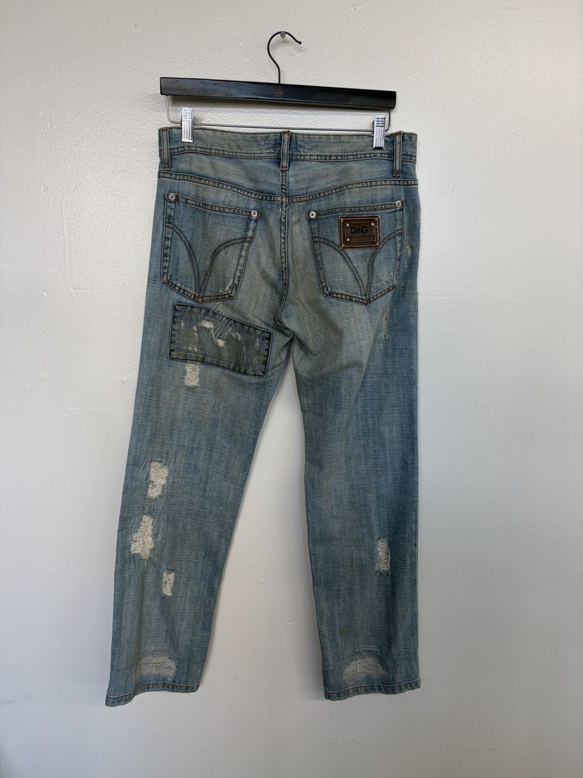 Dolce & Gabbana Dolce and Gabana Thrashed Patchwork Jeans Size US 30 / EU 46 - 5 Thumbnail