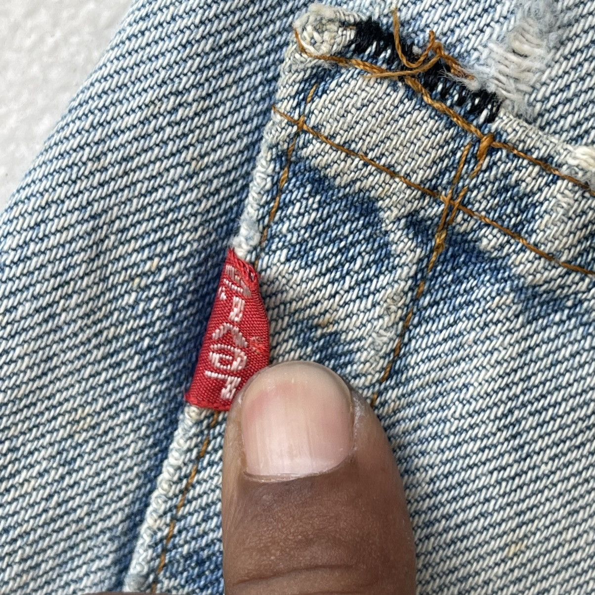 Levi's Thrashed 70s Levi’s 501 Redline Selvedge Denim Shorts Size US 34 / EU 50 - 14 Thumbnail