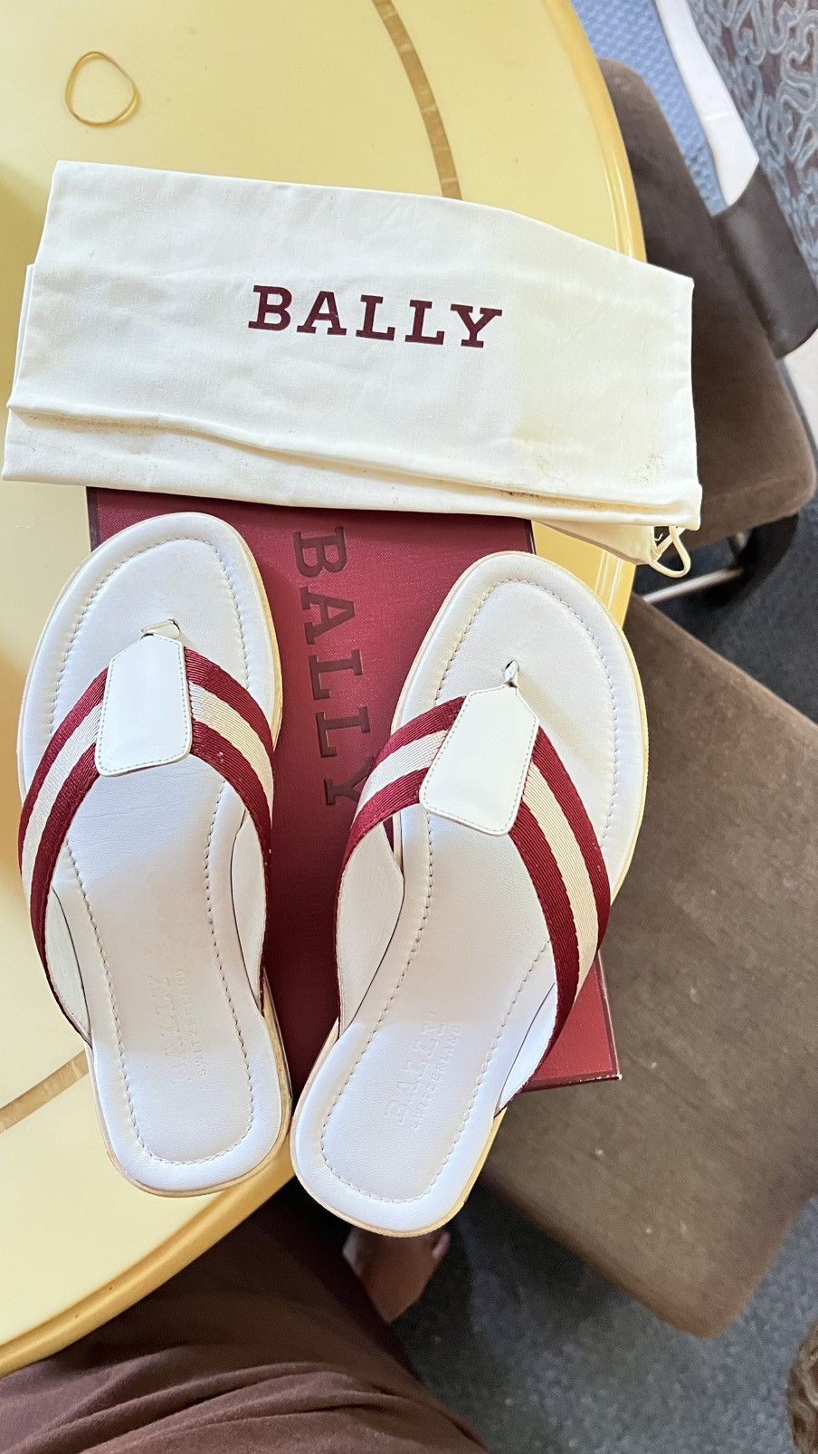 Bally RED BALLY BORDER - T/08 Size US 7 / EU 40 - 1 Thumbnail